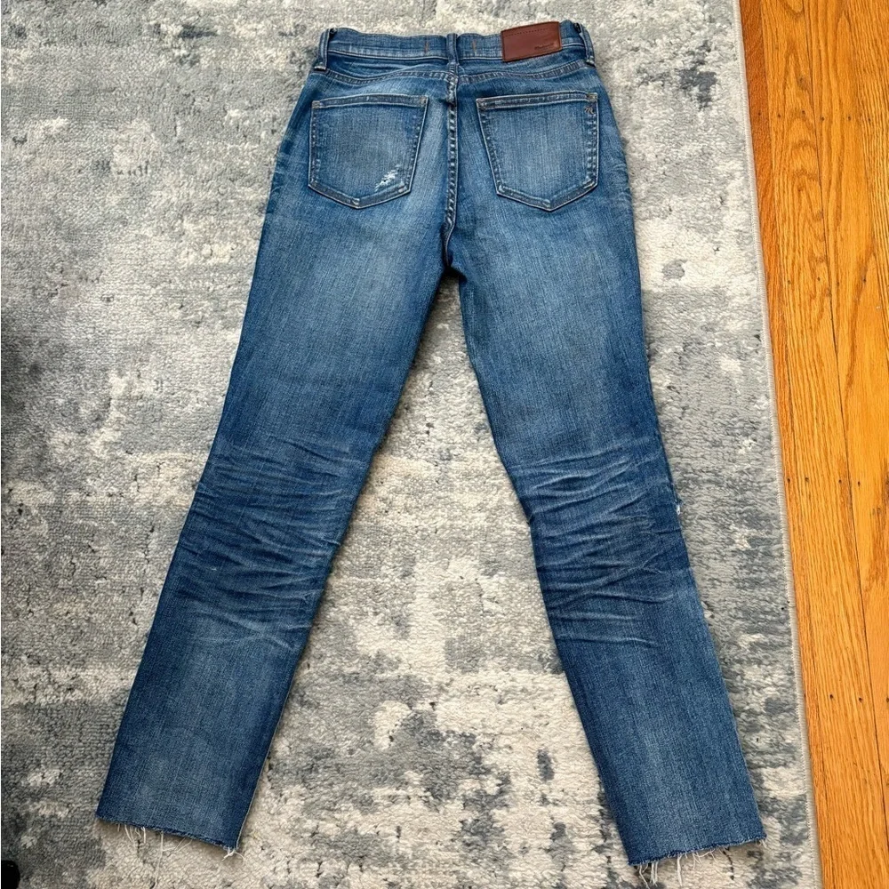 Madewell High Riser Skinny Distress Cropped Ankle Jeans, SZ Women’s 24